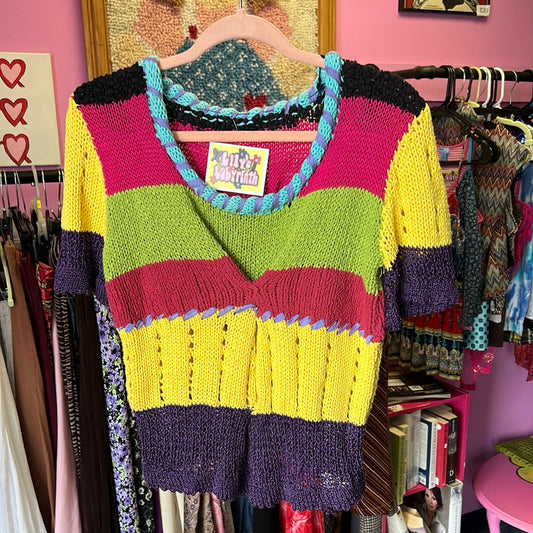 colorful sweater tee